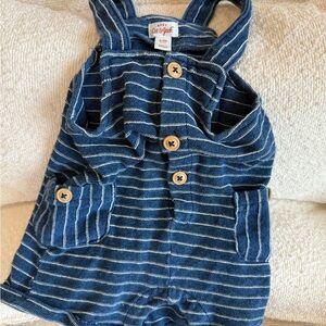 Cat & Jack Navy Striped Kids Overalls